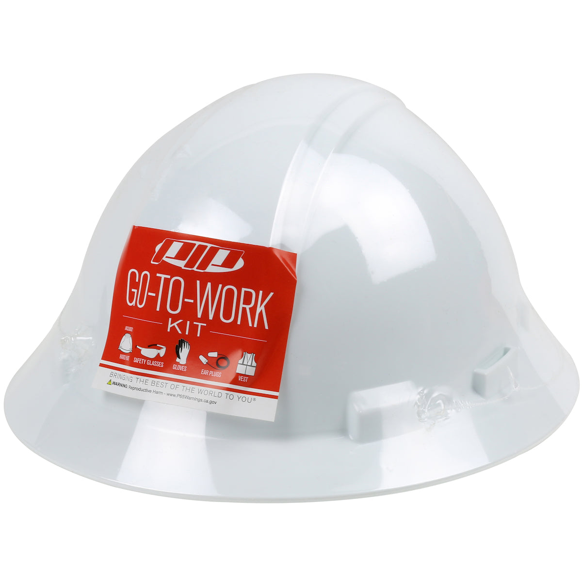 PIP 289-GTW-HP641 – Pre-Packed PPE Kit, HP641 Full Brim Hat, Safety Eyewear, Earplugs, Gloves and Vest