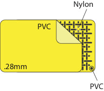 Cordova Defiance Fr™ .28 Mm PVC/nylon/pvc, Ye #R8023FR - R8023FRS image 2