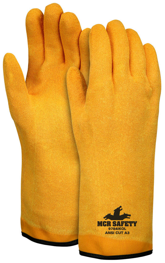 9784IKO - Thin Nitrile Coated Cut Resistant Work Gloves - DuPont™ Kevlar® Aramid Shell - 14 Inch Gauntlet Cuff - Soft Interlock Liner - Treated with ActiFresh® to Help Prevent Odors and Eliminate Bacteria