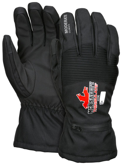 981 - MCR Safety Insulated Mechanics Gloves - 100 Gram Thinsulate™ Lining - MAXGrid™ Material Palm - Inner Elastic Snow and Ice Cuff - Waterproof / Windproof Barrier for Moderate Climate Protection
