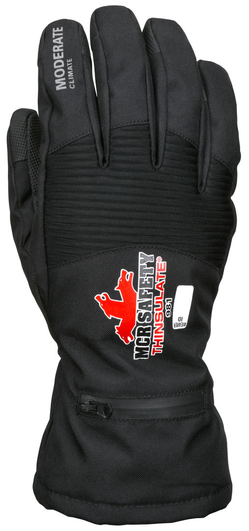 981 - MCR Safety Insulated Mechanics Gloves - 100 Gram Thinsulate™ Lining - MAXGrid™ Material Palm - Inner Elastic Snow and Ice Cuff - Waterproof / Windproof Barrier for Moderate Climate Protection