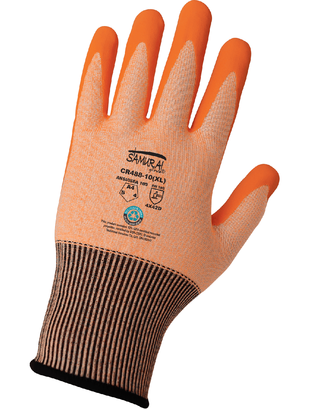 Samurai CR488 Cut Resistant Gloves - cut level A4 - tan