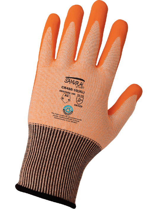Samurai CR488 Cut Resistant Gloves - cut level A4 - tan