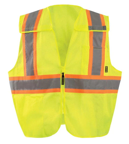 Mesh 5-Pt. Breakaway Two-Tone X-Back Vest w/Quick Release Zipper