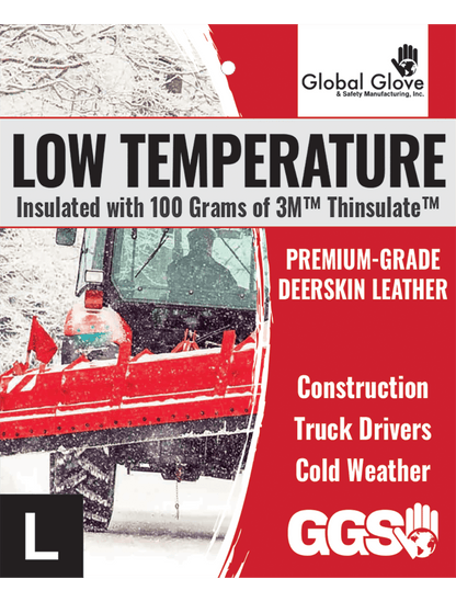 Global Glove - 3200DTH - Cut Resistant Gloves - insulated - red