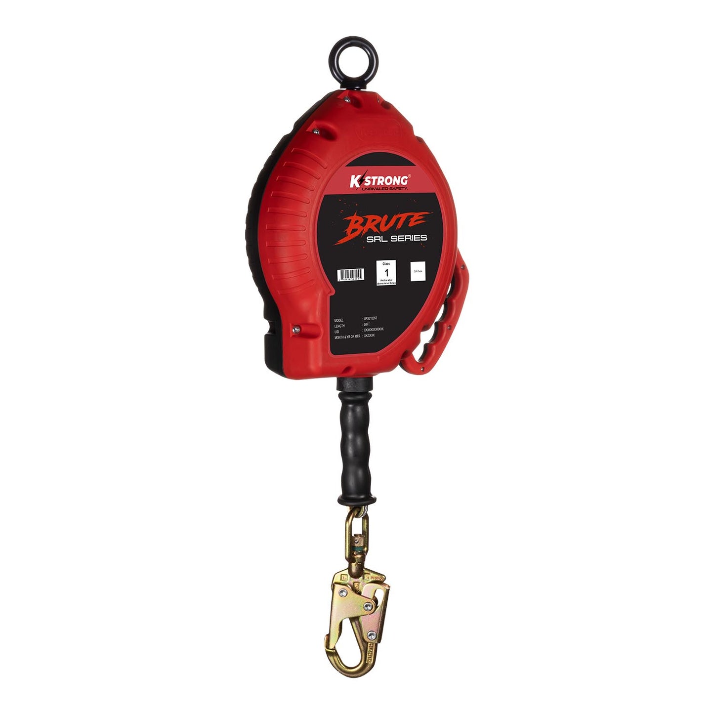 KStrong® BRUTE™ 50 ft. Galvanized Steel Cable SRL with Swivel Snap Hook