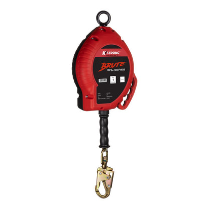 KStrong® BRUTE™ 50 ft. Stainless Steel Cable SRL with Swivel Snap Hook. Includes Installation Carabiner and Tagline (ANSI)