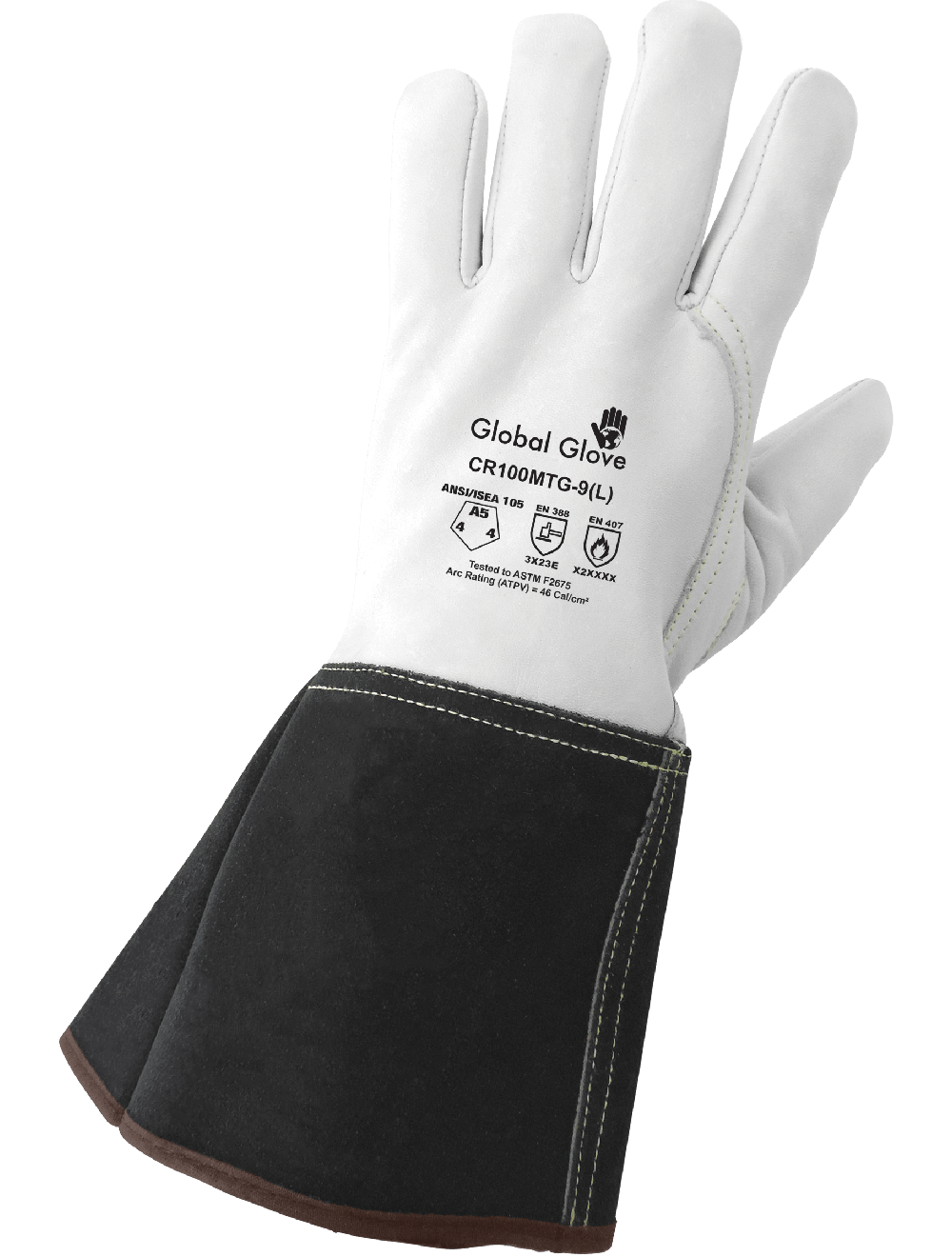 Premium CR100MTG Welding Gloves - cut level A5 - tan