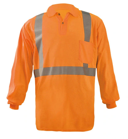 Long Sleeve Wicking Birdseye Polo Shirt W/Pocket