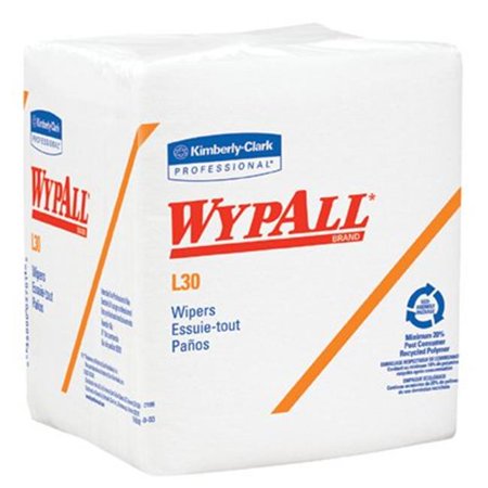Kimberly-Clark Professional WypAll L30 Economizer Wipers Wht Q-Fold 12Bx / Ca - 05812