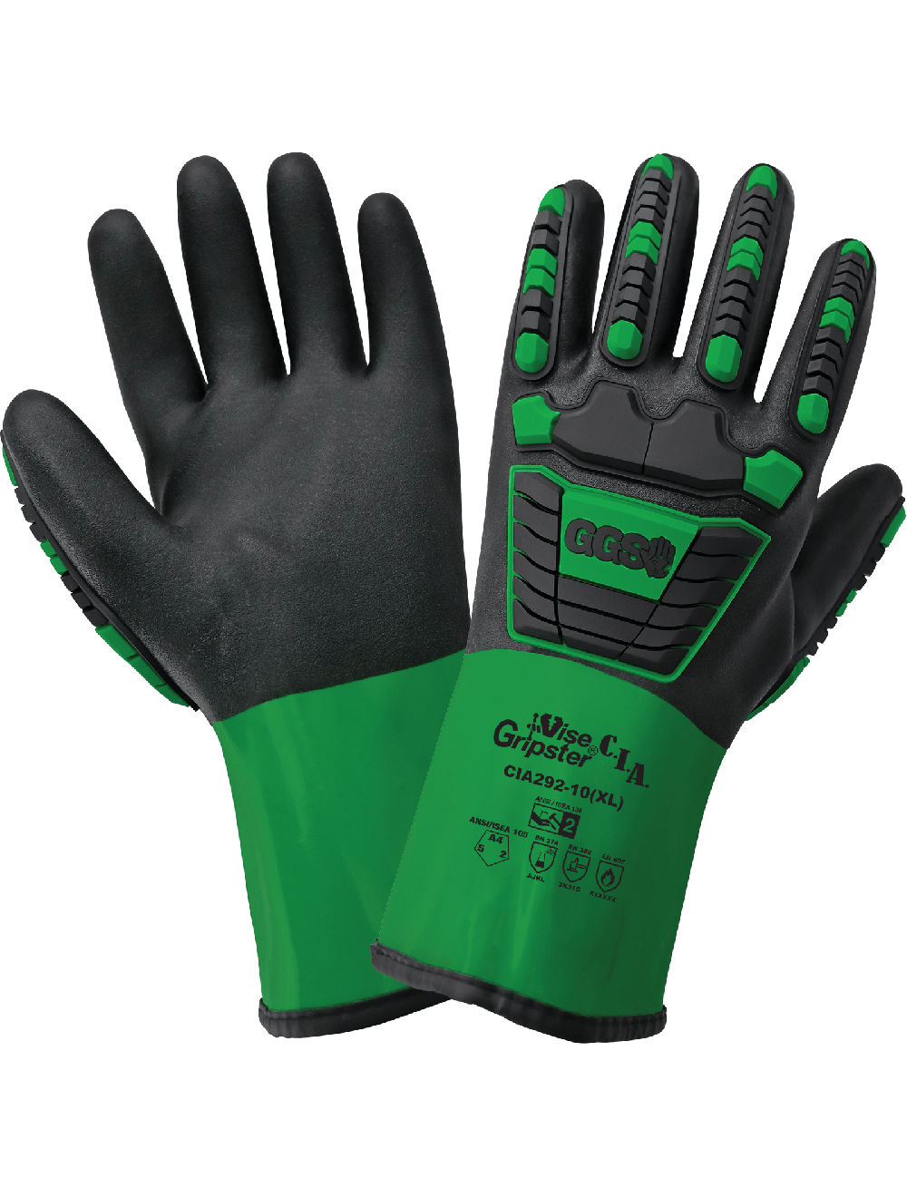 Vise CIA292 Chemical Handling Gloves - cut level A4 - tan