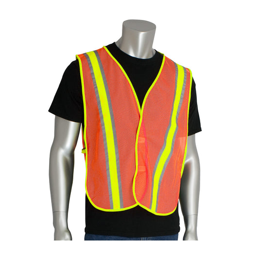 PIP 300-0900 Non-ANSI Two-Tone Mesh Safety Vest - view 3