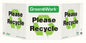 ZING At Work Sign 'Please<Recycle Symbol>Recycle' Tri-View 19"X7.5'X6' - 3009