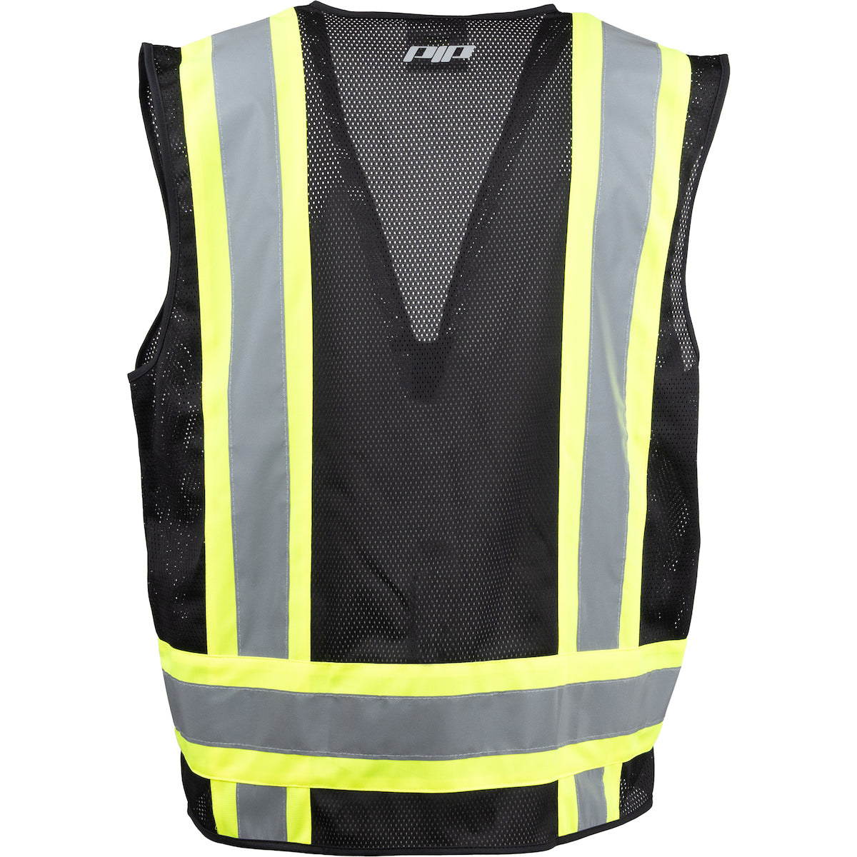 PIP 301-0500M ANSI Type O Class 1 Two-Tone Eleven Pocket Mesh Surveyors Vest