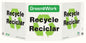ZING At Work Sign 'Recycle<Recycle Symbol>Reciclar' Spanish Tri-View 19"X7.5'X6' - 3010