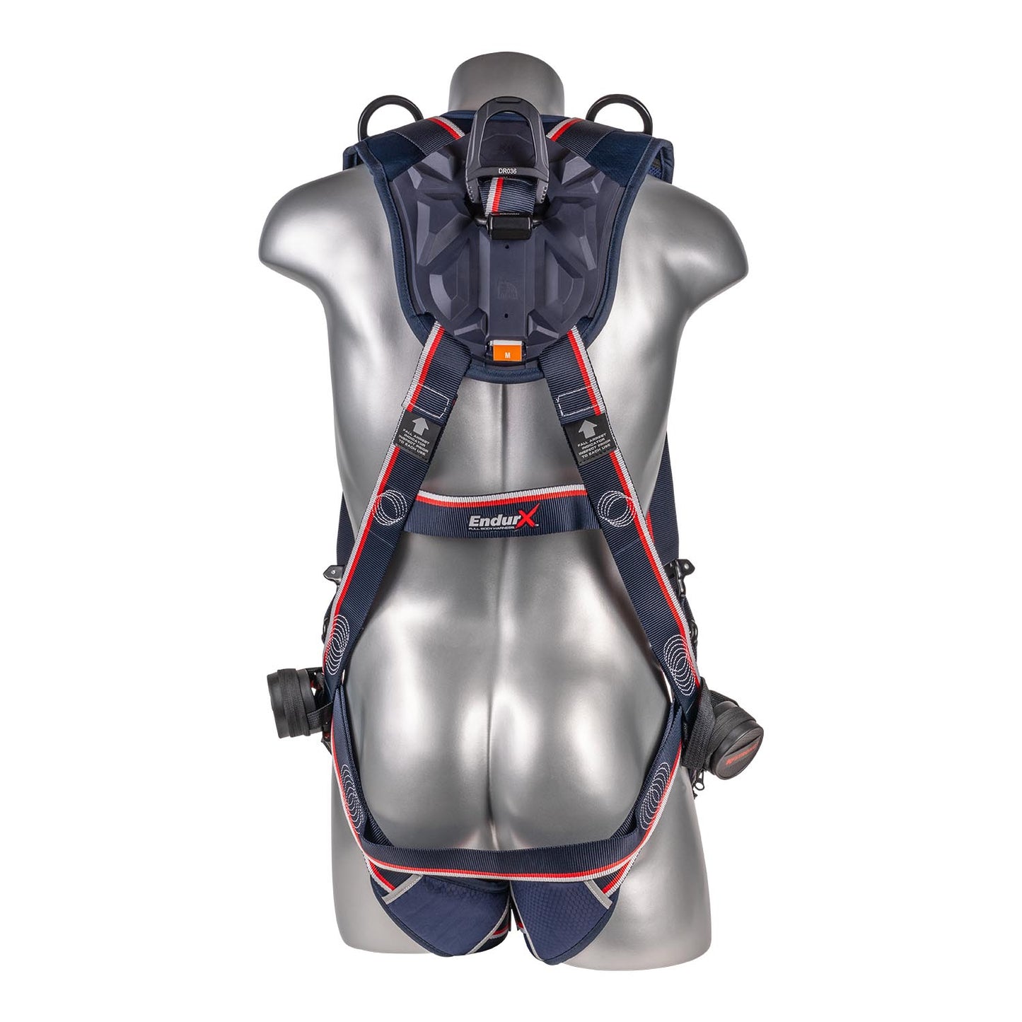 KStrong® EndurX™ 5-Point Full Body Harness, Premium Shoulder Pad, Deluxe Leg Pads, Enhanced Dorsal D-ring Plus™, Shoulder D-rings, Quick Slide Adjusters, Trauma Relief Straps, QC Chest, TB Legs (SS), All Aluminum Hardware (ANSI)
