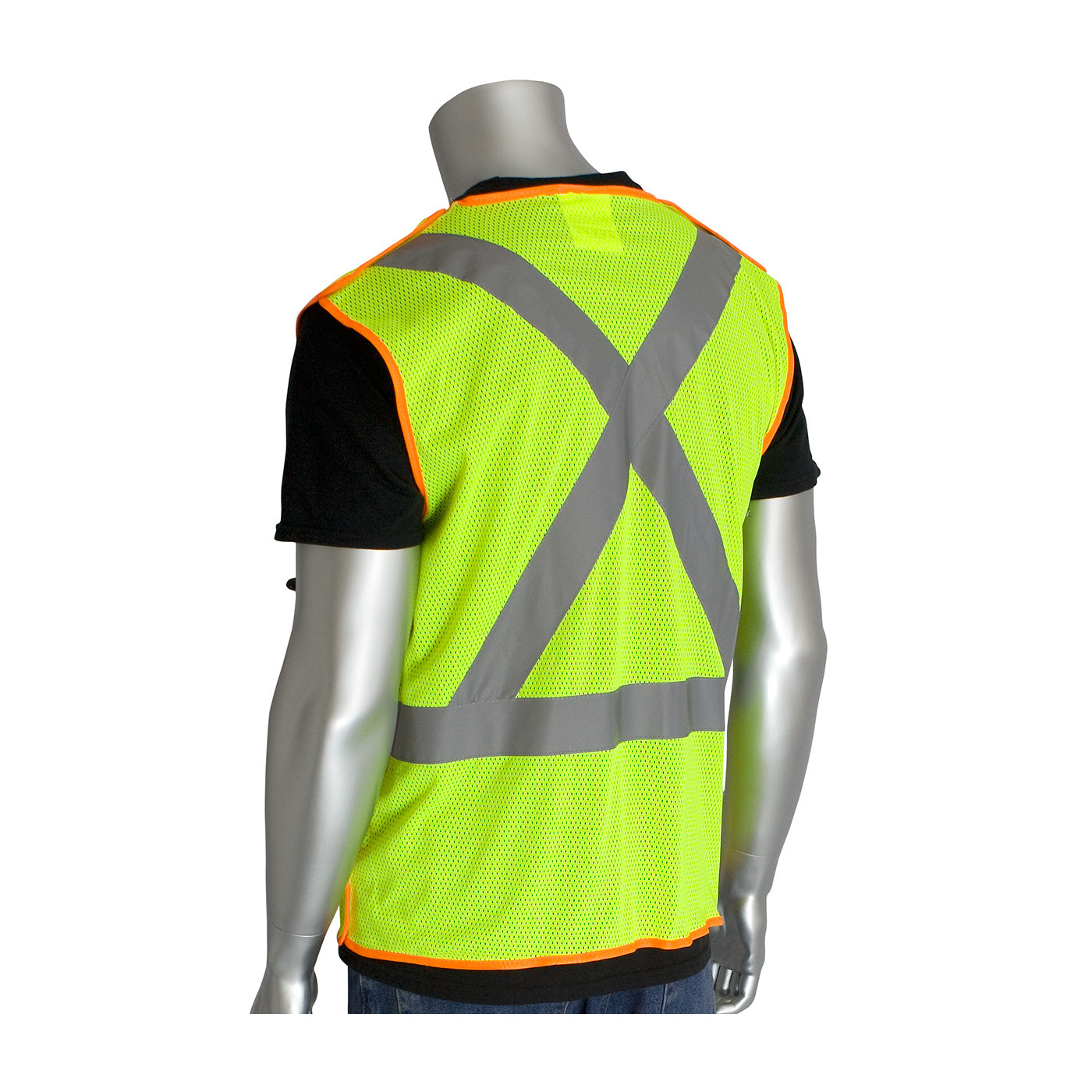 PIP® ANSI Type R Class 2 and CAN/CSA Z96 X-Back Breakaway Mesh Vest