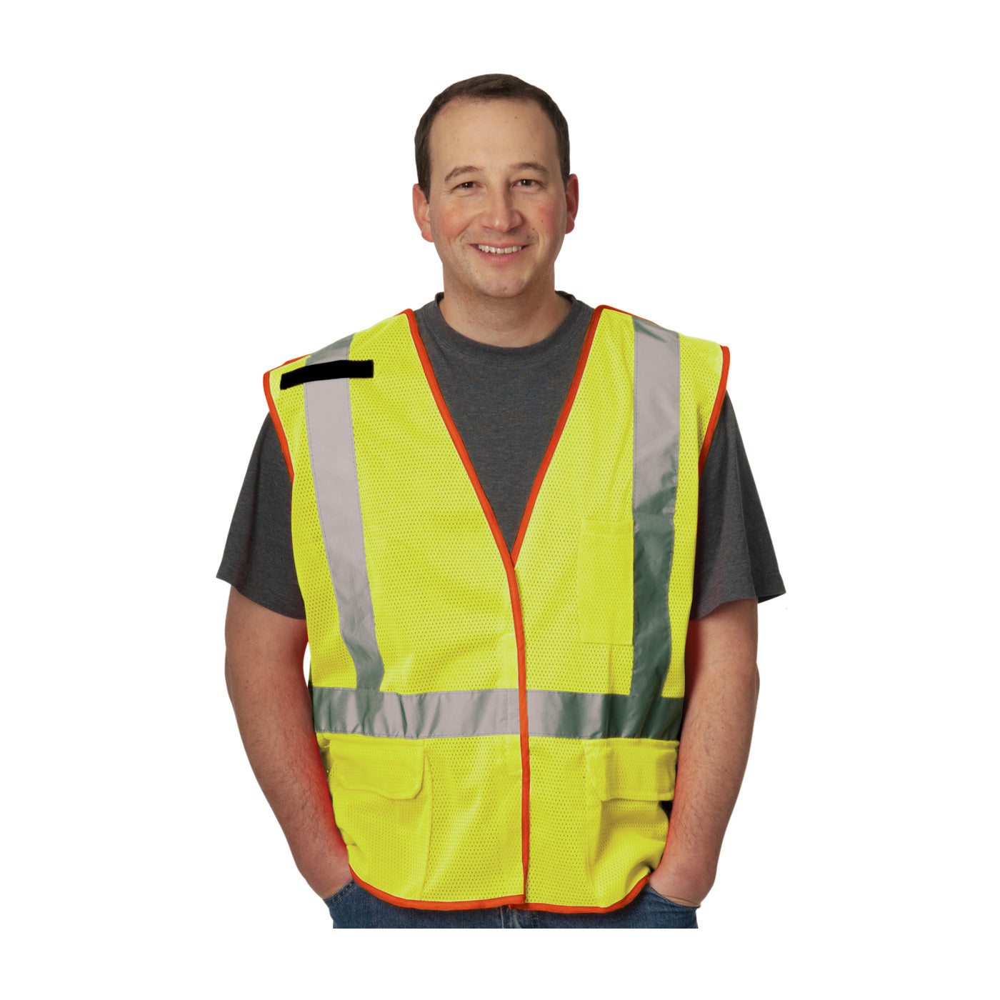 PIP® ANSI Type R Class 2 and CAN/CSA Z96 X-Back Breakaway Mesh Vest