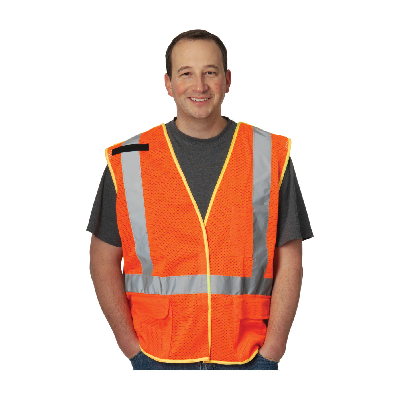 PIP® ANSI Type R Class 2 and CAN/CSA Z96 X-Back Breakaway Mesh Vest