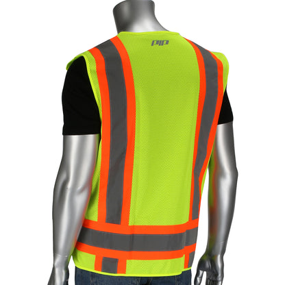 ANSI Type R Class 2 Mesh Breakaway Eleven Pocket Surveyors Vest
