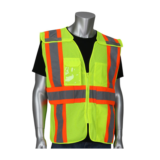 ANSI Type R Class 2 Expandable Two-Tone Mesh Breakaway Vest