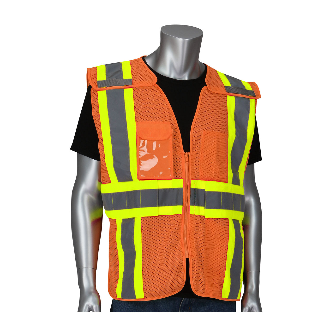 ANSI Type R Class 2 Expandable Two-Tone Mesh Breakaway Vest