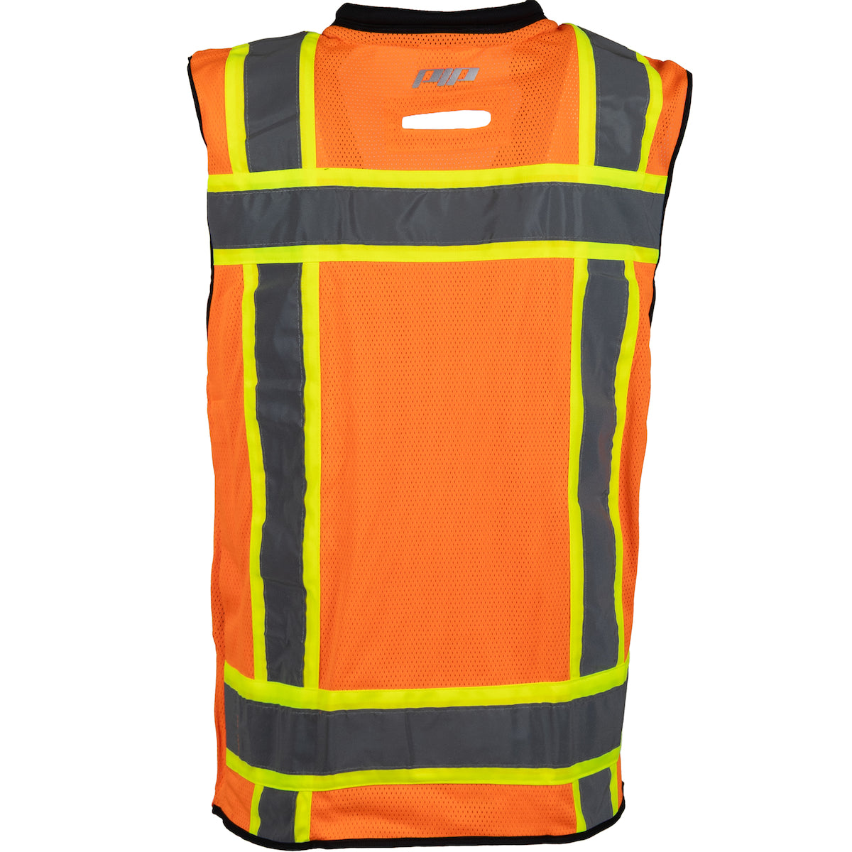 ANSI Type R Class 2 Black Bottom Mesh Vest with D Ring Access