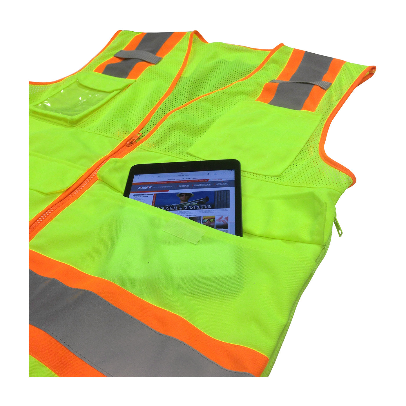 ANSI Type R Class 2 Two-Tone Ten Pocket Surveyors Tech Vest