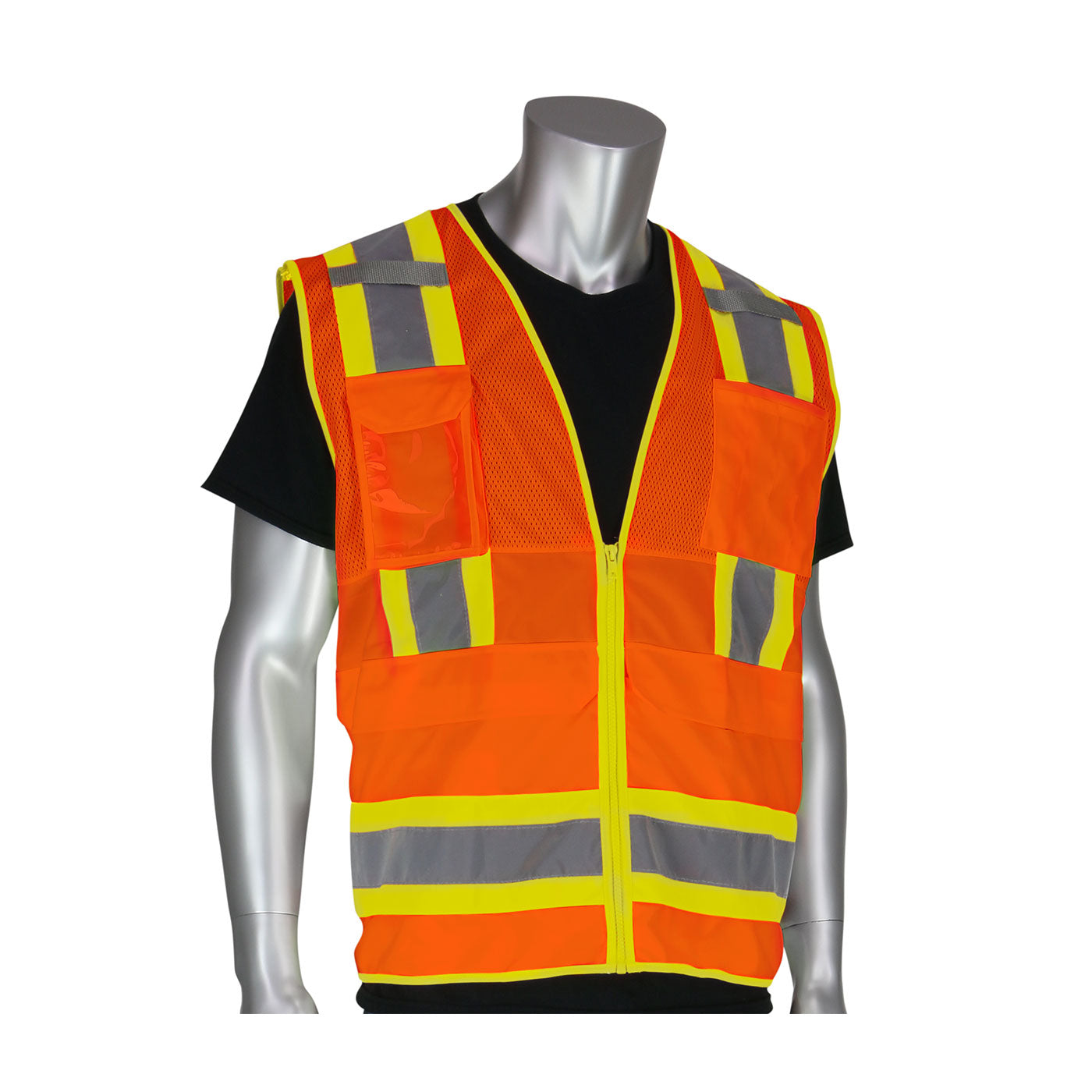 ANSI Type R Class 2 Two-Tone Ten Pocket Surveyors Tech Vest