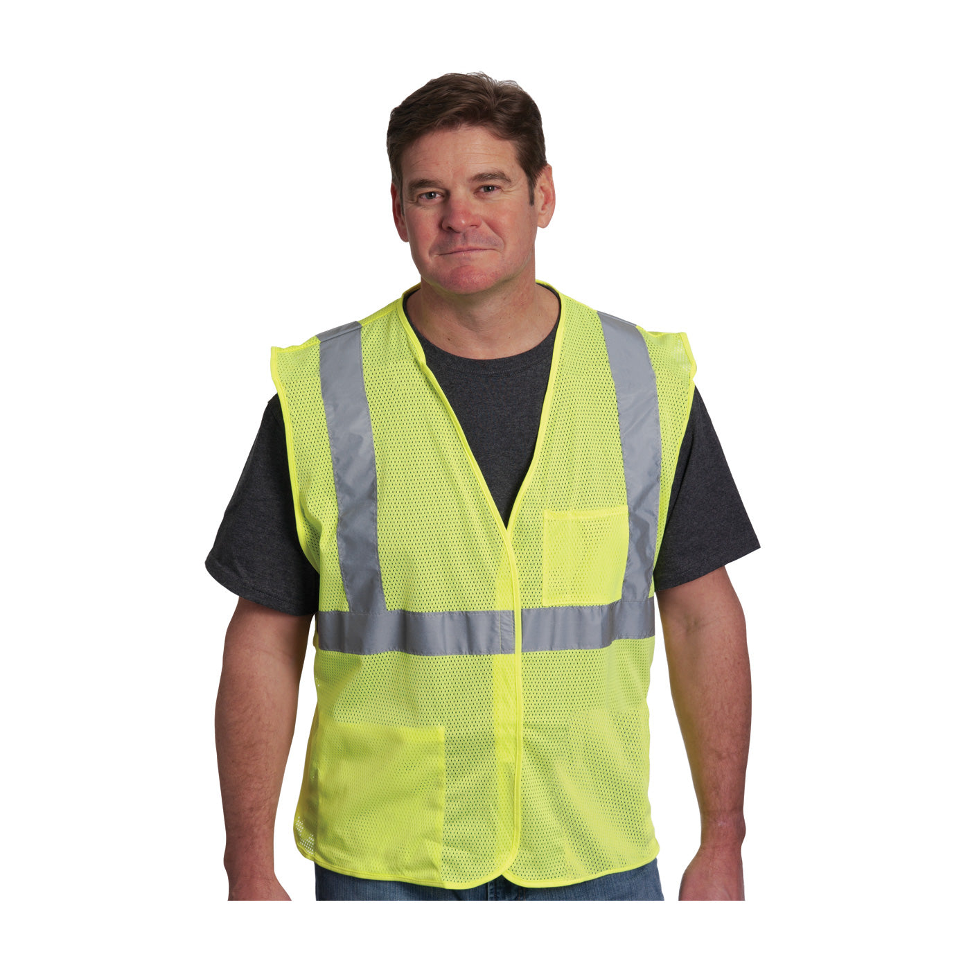 ANSI Type R Class 2 Two Pocket Value Mesh Vest