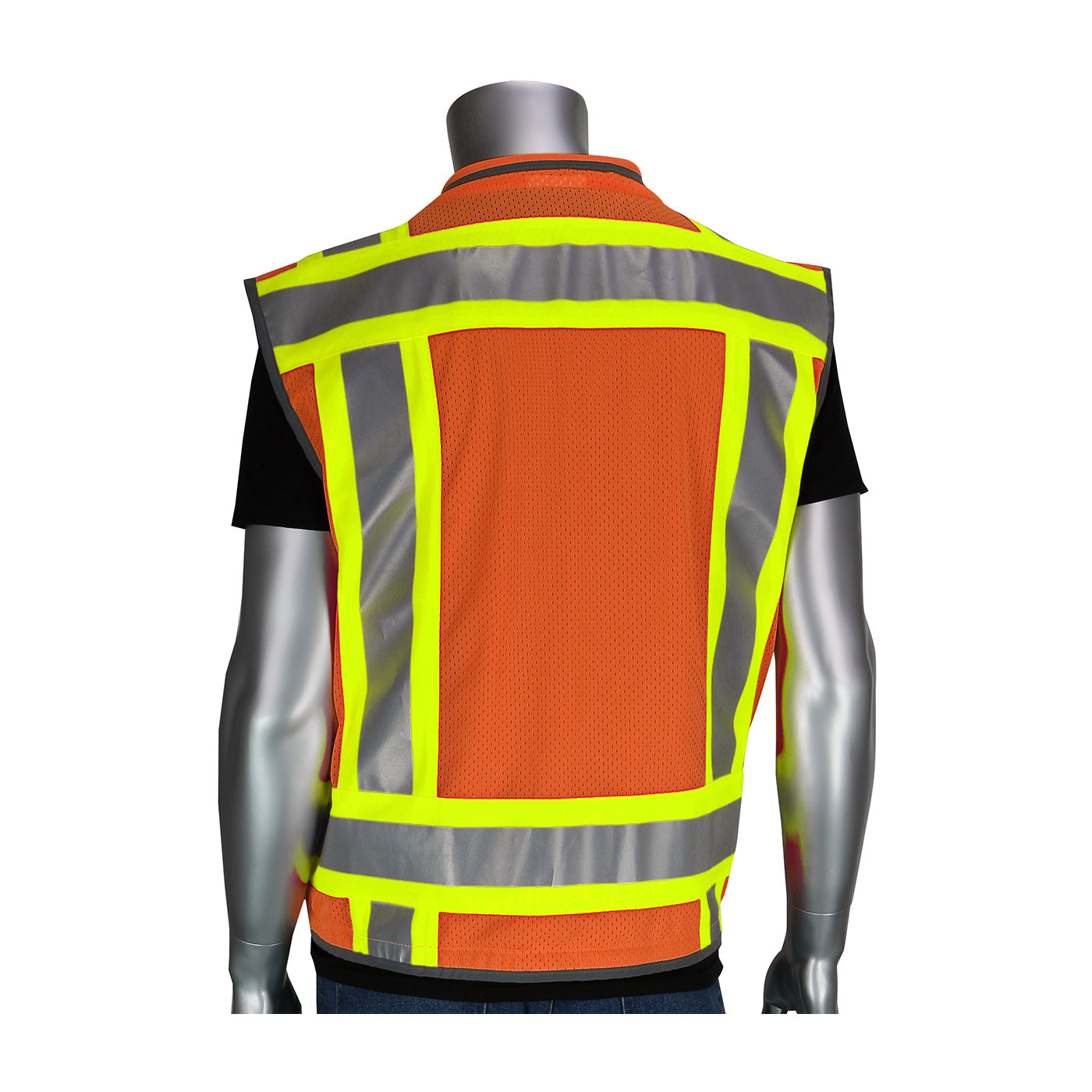 ANSI Type R Class 2 Two-Tone Fifteen Pocket Tech-Ready Ripstop Surveyors Vest with Mesh Back