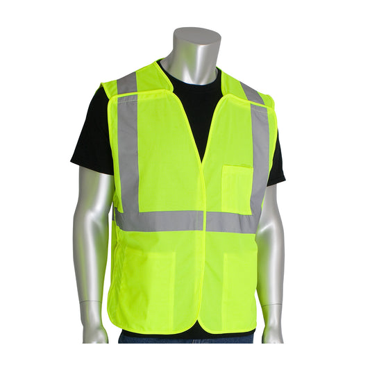 PIP® ANSI Type R Class 2 Three Pocket Solid Breakaway Vest
