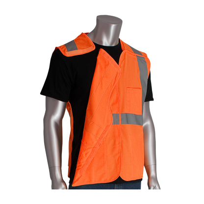 PIP® ANSI Type R Class 2 Three Pocket Solid Breakaway Vest