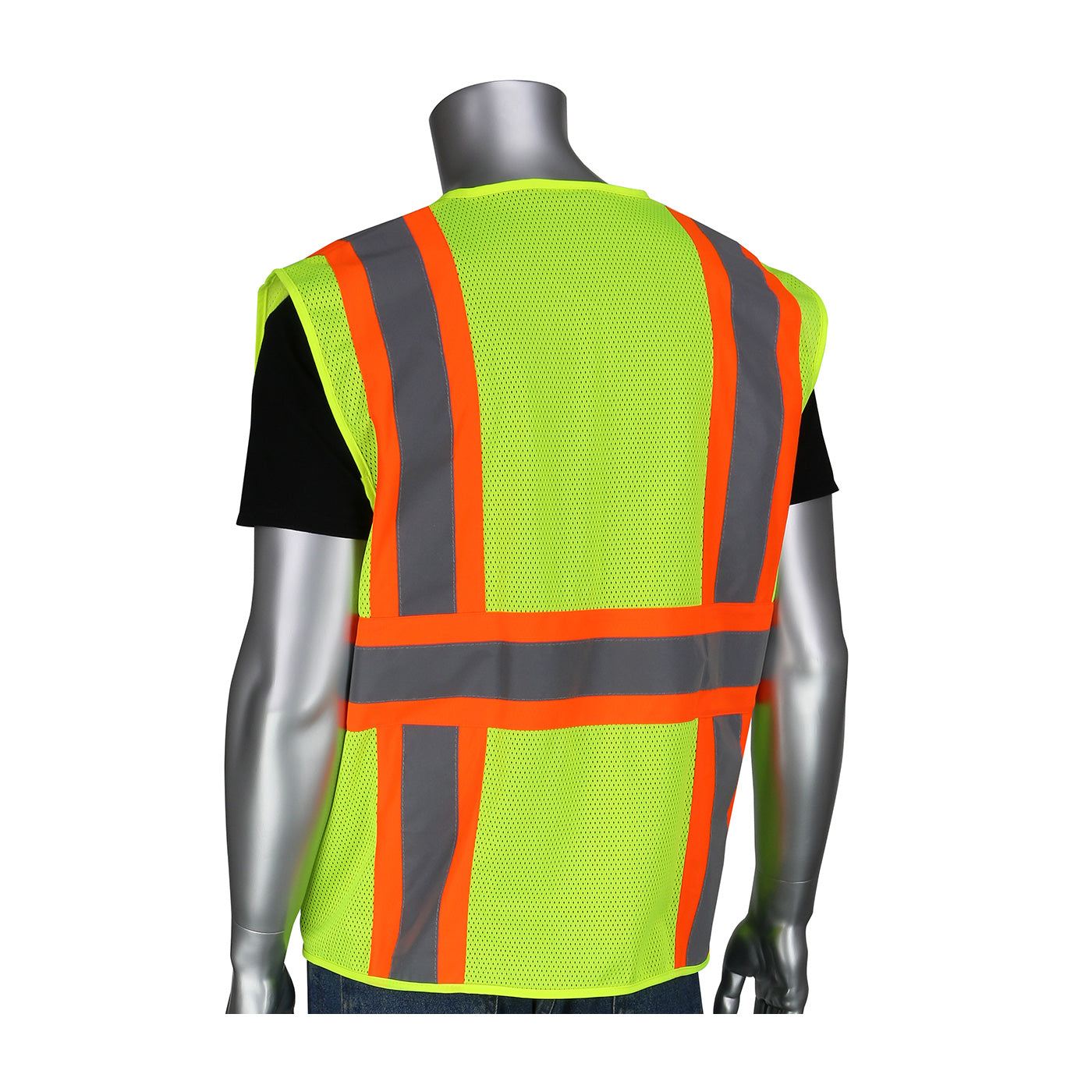 ANSI Type R Class 2 Two-Tone Six Pocket Mesh Vest
