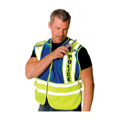 PIP® ANSI Type P Class 2 Public Safety Vest - POLICE Logo