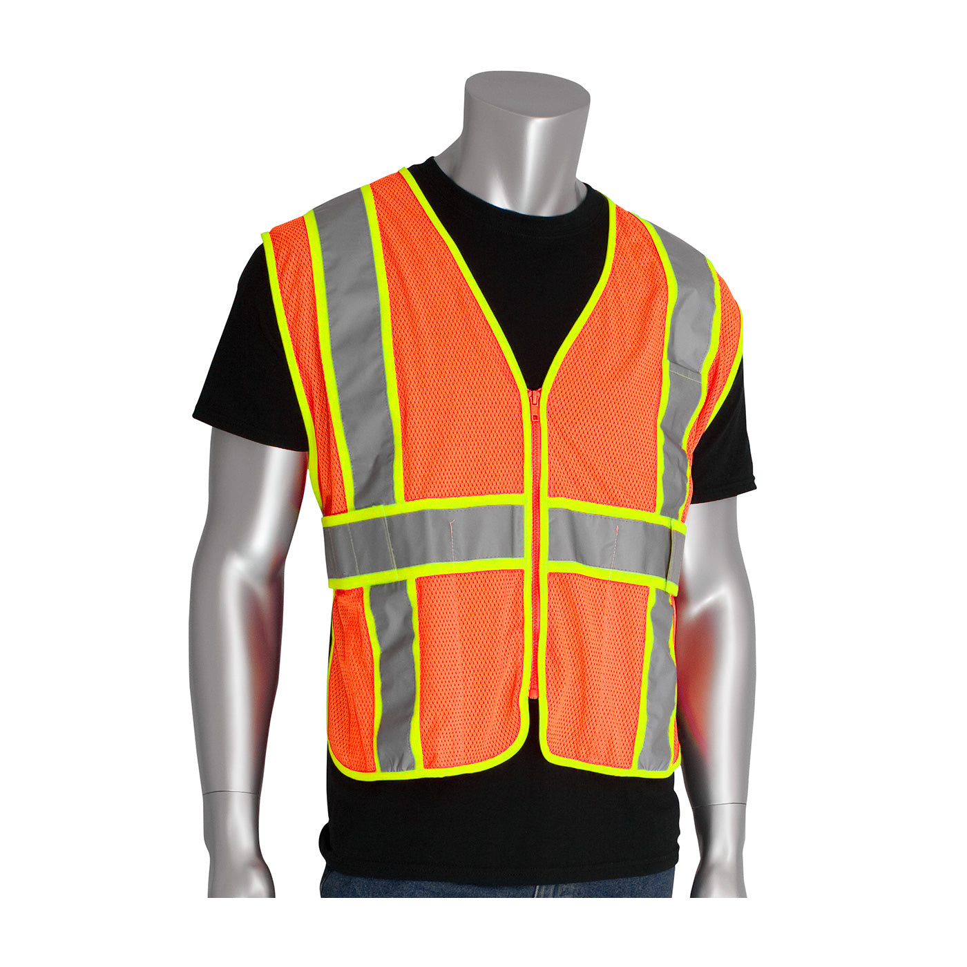 ANSI Type R Class 2 Expandable Two-Tone Mesh Vest