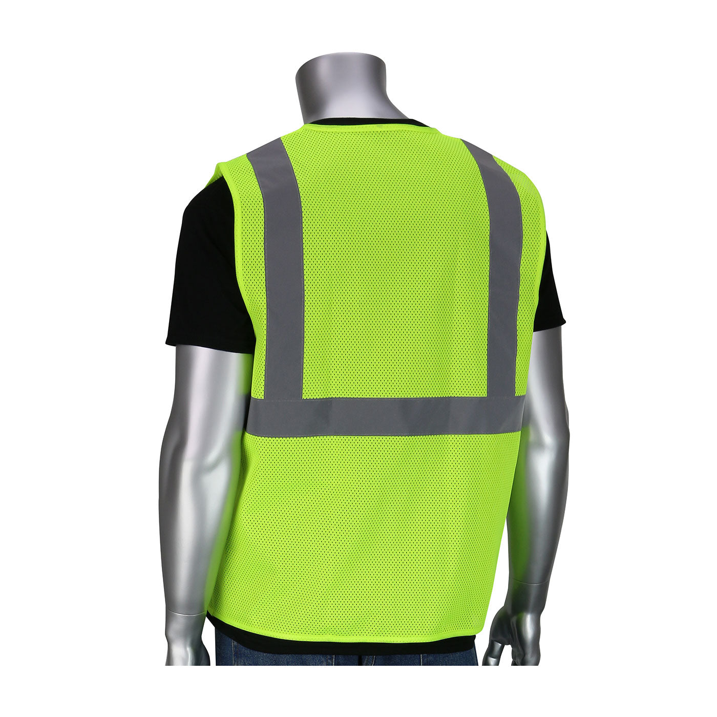 PIP® ANSI Type R Class 2 Two Pocket Value Zipper Mesh Vest