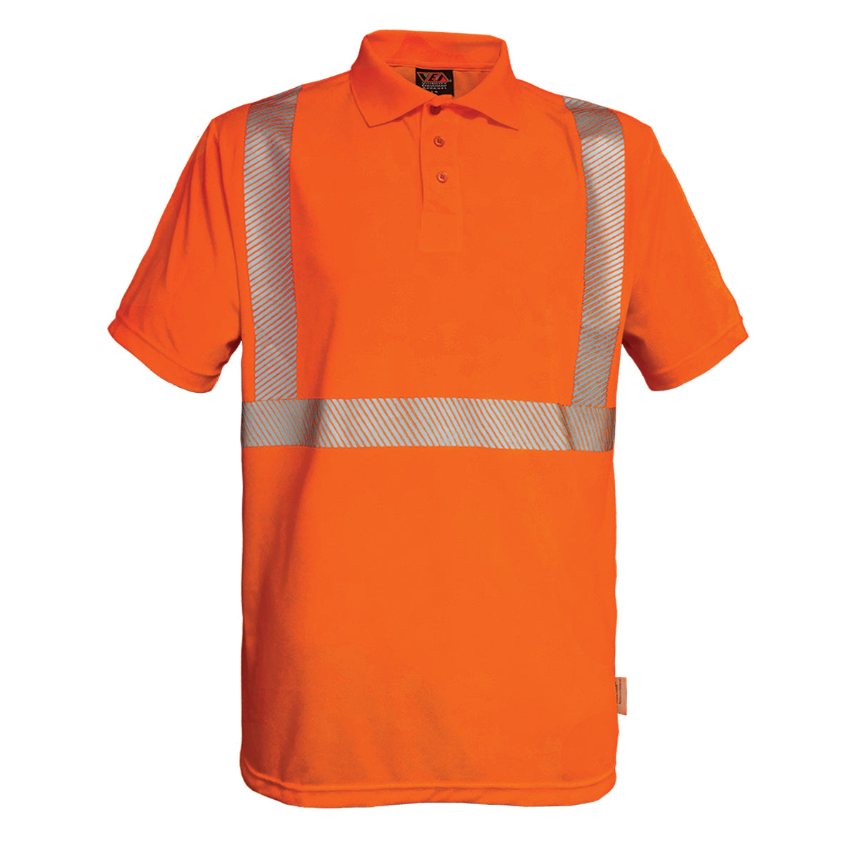 PIP Reflective Apparel 302CT ANSI Type R Class 2 Short Sleeve Polo Shirt with Segmented Tape
