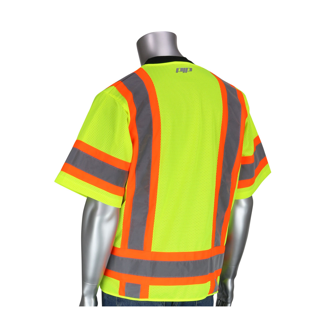 PIP® ANSI Type R Class 3 Two-Tone Eleven Pocket Mesh Surveyors Vest