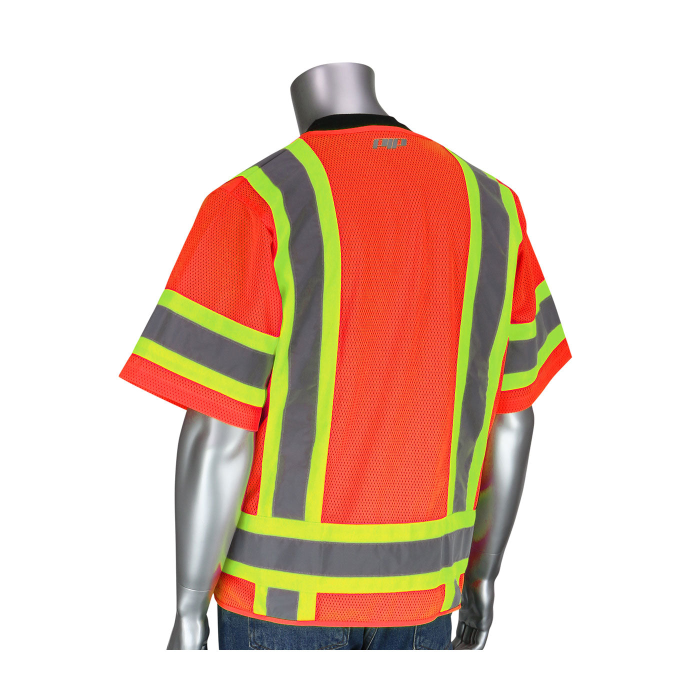 PIP® ANSI Type R Class 3 Two-Tone Eleven Pocket Mesh Surveyors Vest