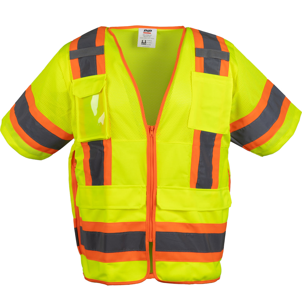 ANSI Type R Class 3 Two-Tone Ten Pocket Surveyors Tech Vest