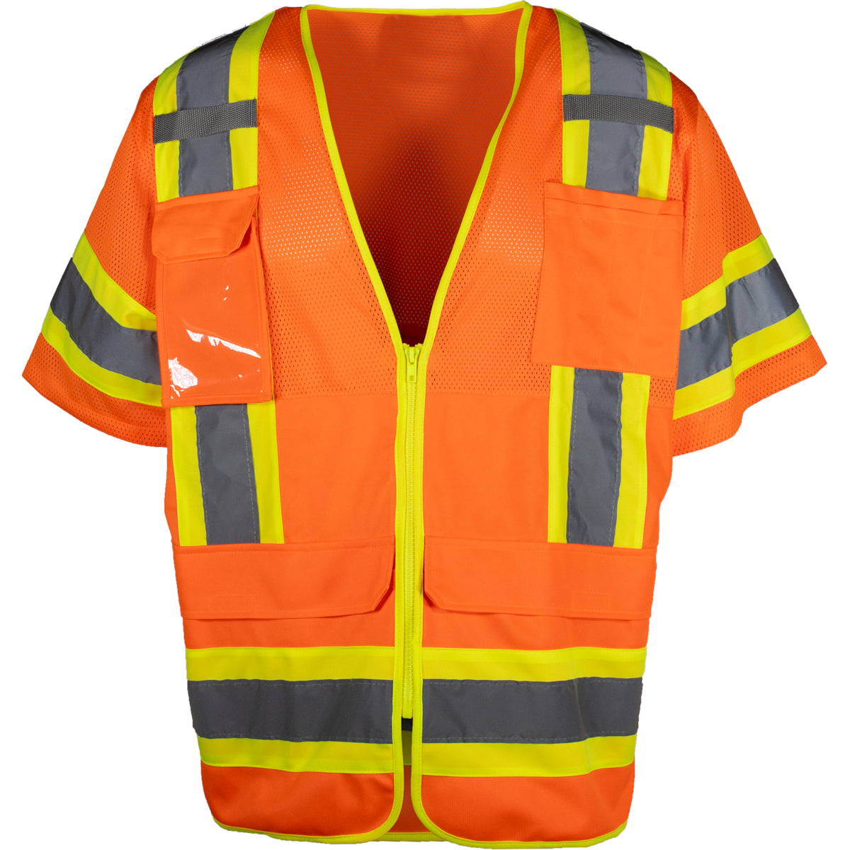 ANSI Type R Class 3 Two-Tone Ten Pocket Surveyors Tech Vest