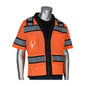 ANSI Type R Class 3 Black Two-Tone Eleven Pocket Tech-Ready Mesh Surveyors Vest with "D" Ring Access