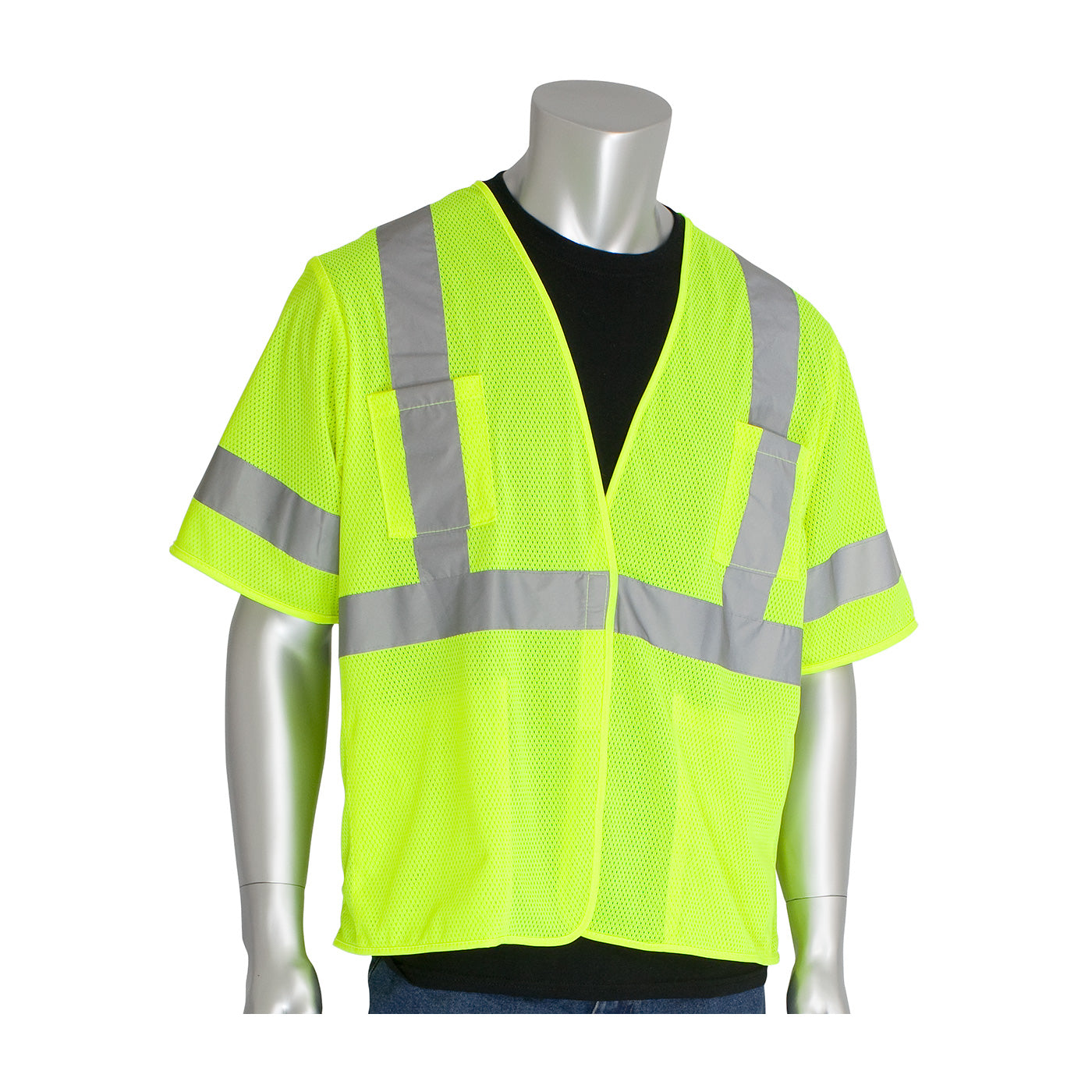 PIP® ANSI Type R Class 3 Value Four Pocket Mesh Vest