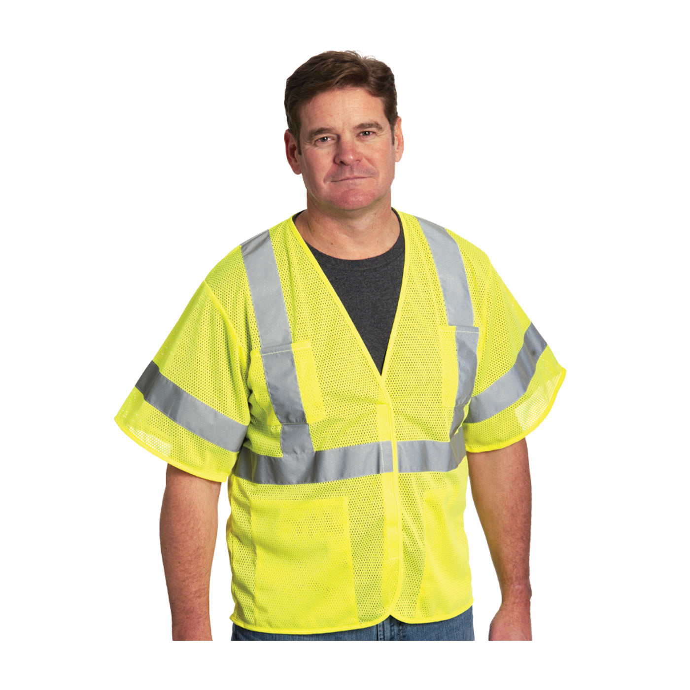PIP® ANSI Type R Class 3 Value Four Pocket Mesh Vest