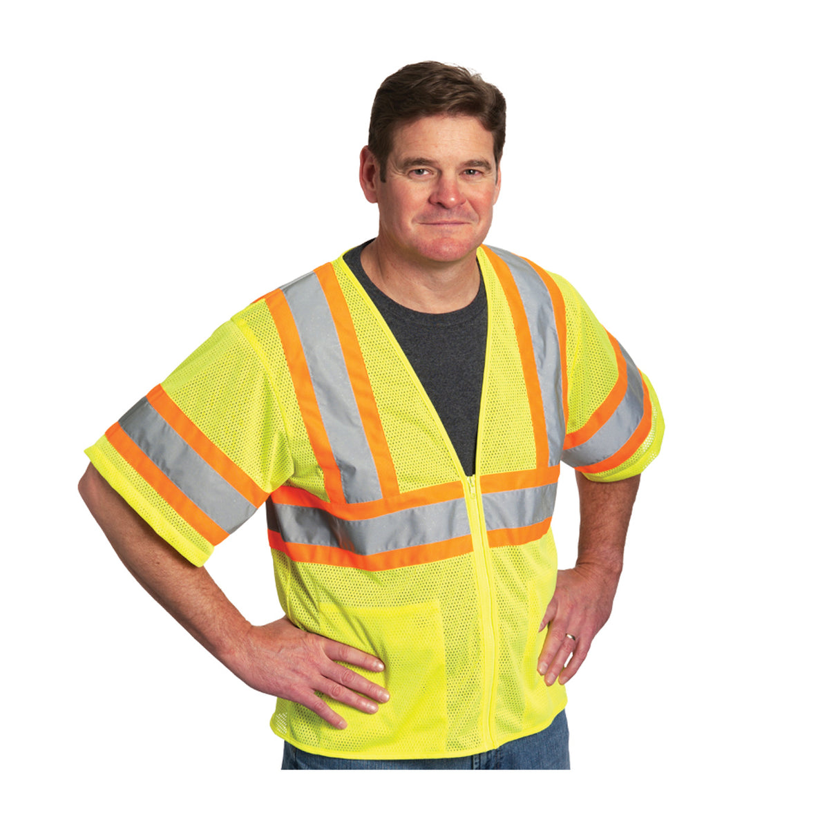 PIP 303-HSVP ANSI Type R Class 3 Value Two-Tone Mesh Vest