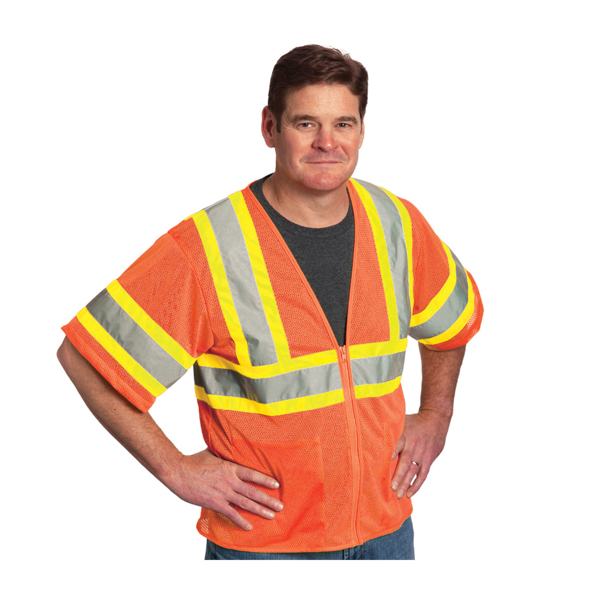 PIP 303-HSVP ANSI Type R Class 3 Value Two-Tone Mesh Vest
