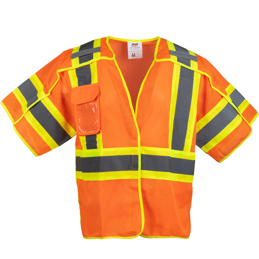 PIP 303-V505-LY/S ANSI Type R Class 3 Two-Tone Breakaway Vest - view 3
