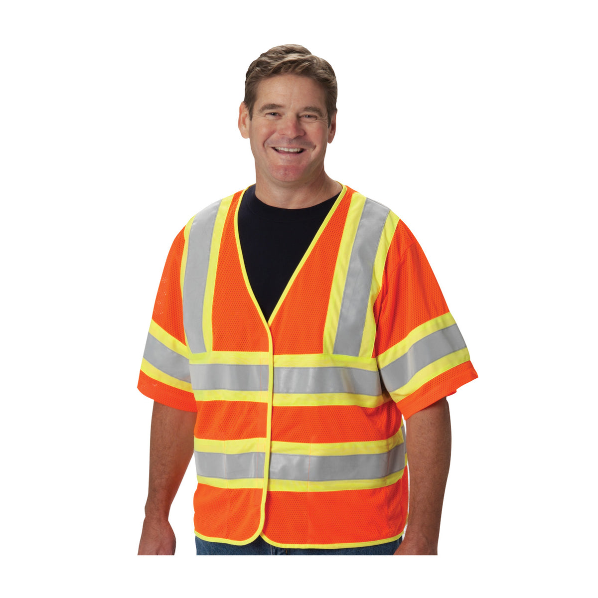 PIP 305-HSVPFR ANSI Type R Class 3 FR Treated Two-Tone Mesh Vest