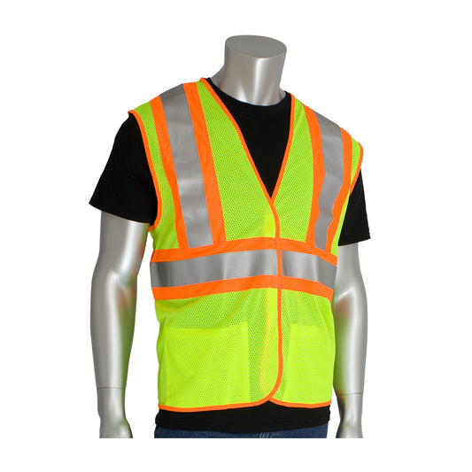 ANSI Type R Class 2 FR Treated Two-Tone Mesh Vest